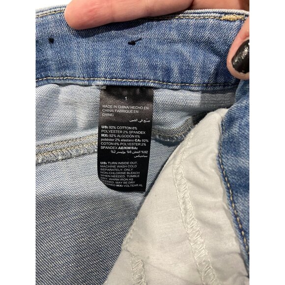 Chico’s So Slimming Girlfriend Crop Jeans Blue Size 1(M Short) Coastal Preppy - Picture 4 of 13